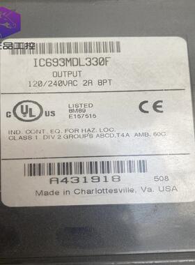 GE Fanuc PLC控制模块90-30系列 IC693MDL330F