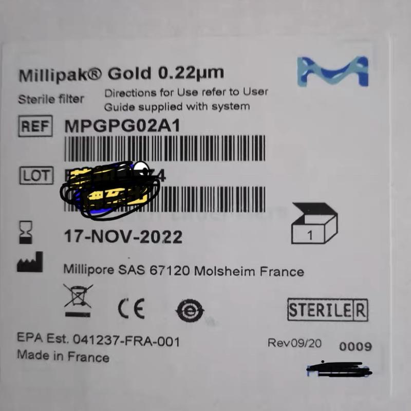 Millipore密理博除菌过滤器MPGP02001  MPGP002A1 MPGP04001