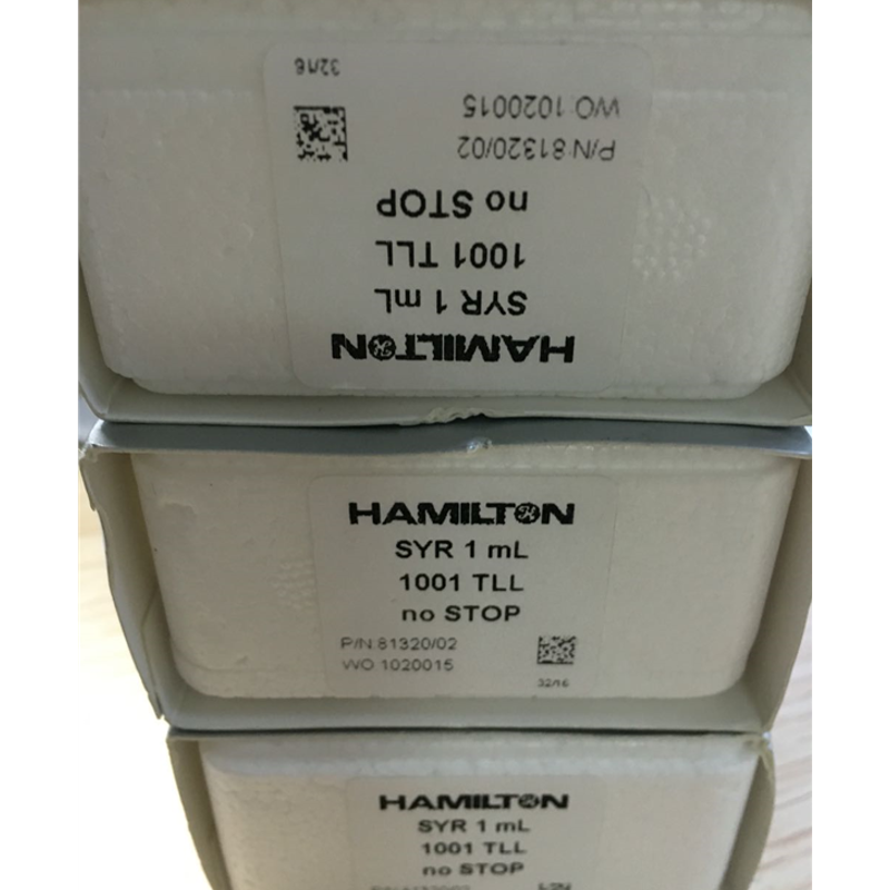 询价Hamilton微量进样器 81320 1ml TLL仪器进样针不带针头