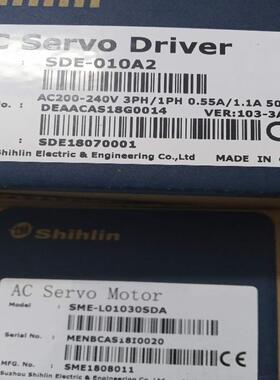 士林SME-L01030SDA/L02030SCB伺服驱动器SDE-010A2 020A2