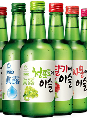 韩国进口原装真露烧酒葡萄西柚