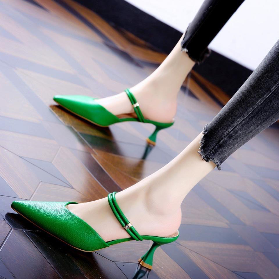 包头法式半拖鞋网红ins超火外穿