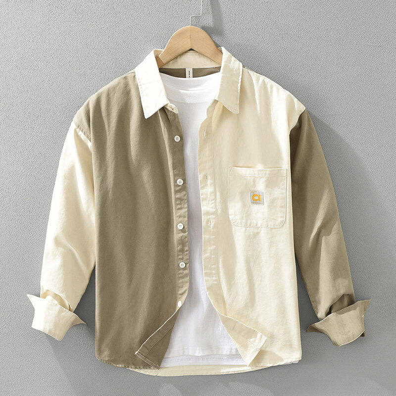 许我耀眼陈伟霆沈皓明唐晓天于一鸣同款男工装衬衫长袖衬衣服外套