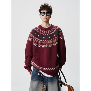 骄阳似我宋威龙林屿森赵今麦聂曦光同款 毛衣服圣诞新年红色针织衫