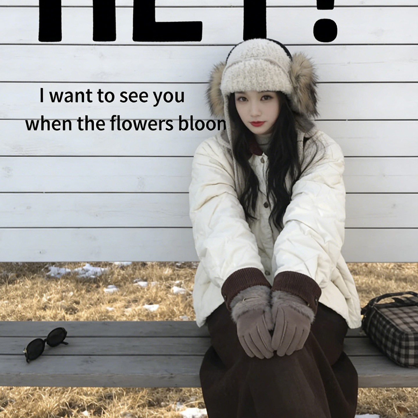 毛绒雷锋帽子女款2025新款时尚洋气冬季氛围感针织护耳帽防寒保暖