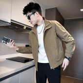 春季 上衣服简约纯色褂子夹克155 修身 加小码 立领外套男矮个子XS码