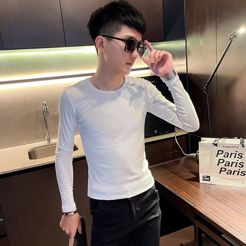 矮个子长袖矮个子紧身长袖T恤