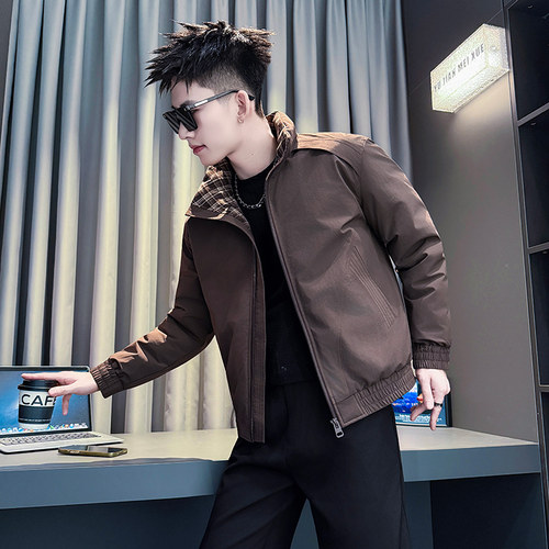 冬季小码男XS/S保暖加厚修身棉衣