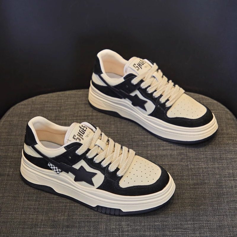 加宽大码41到43女鞋软底不累脚厚底小白鞋女款真皮秋季显脚小百搭,女鞋,休闲板鞋,淘宝优惠券,粉丝福利购,淘宝优惠卷