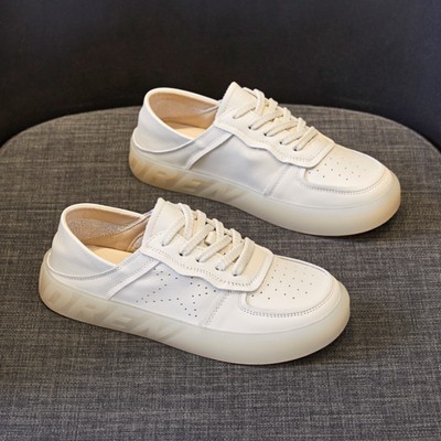 平底大码女鞋41到43秋季新款真皮