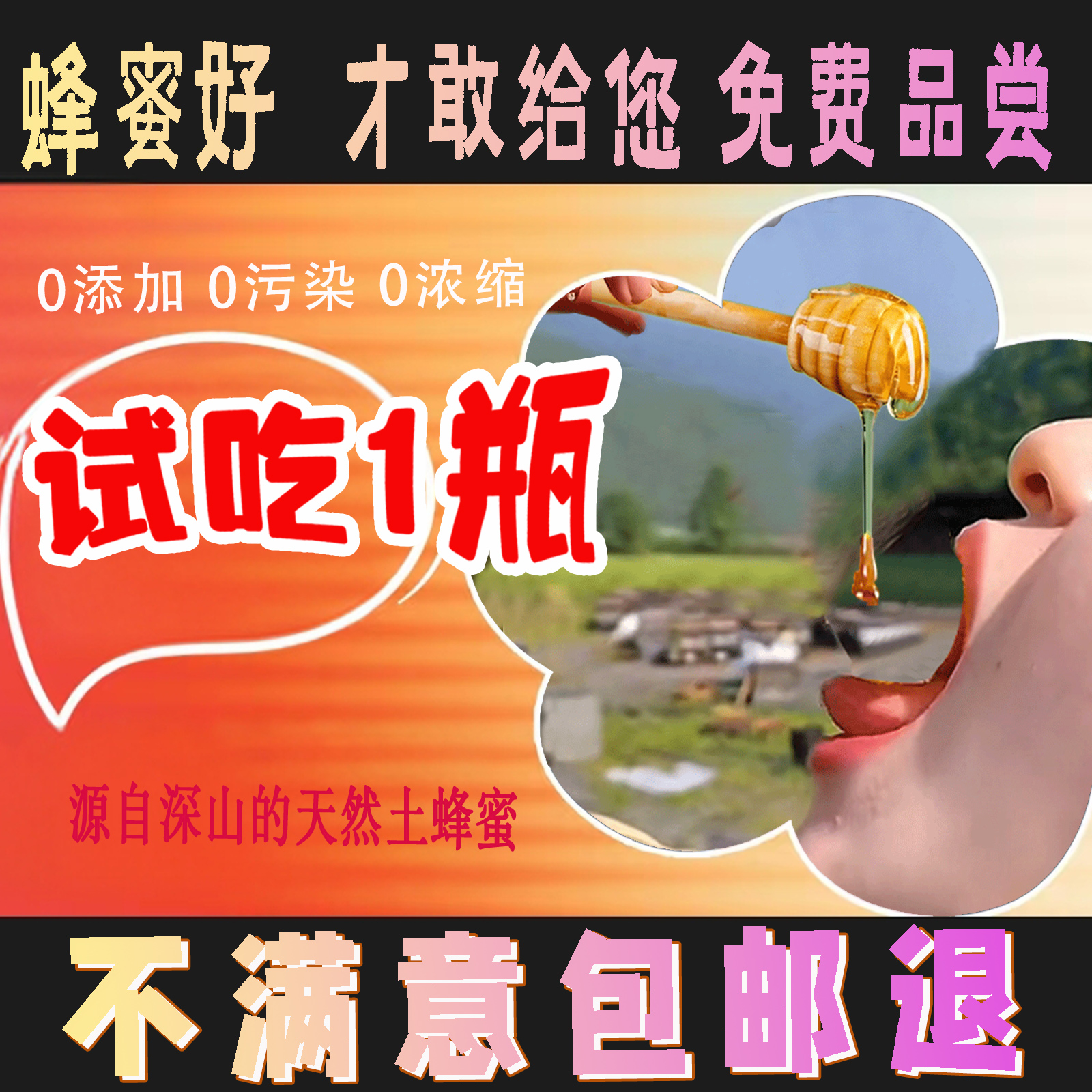 蜂蜜结晶雪蜜花蜜进纯正天然土蜂蜜无添加正宗蜂蜜江西土蜂蜜