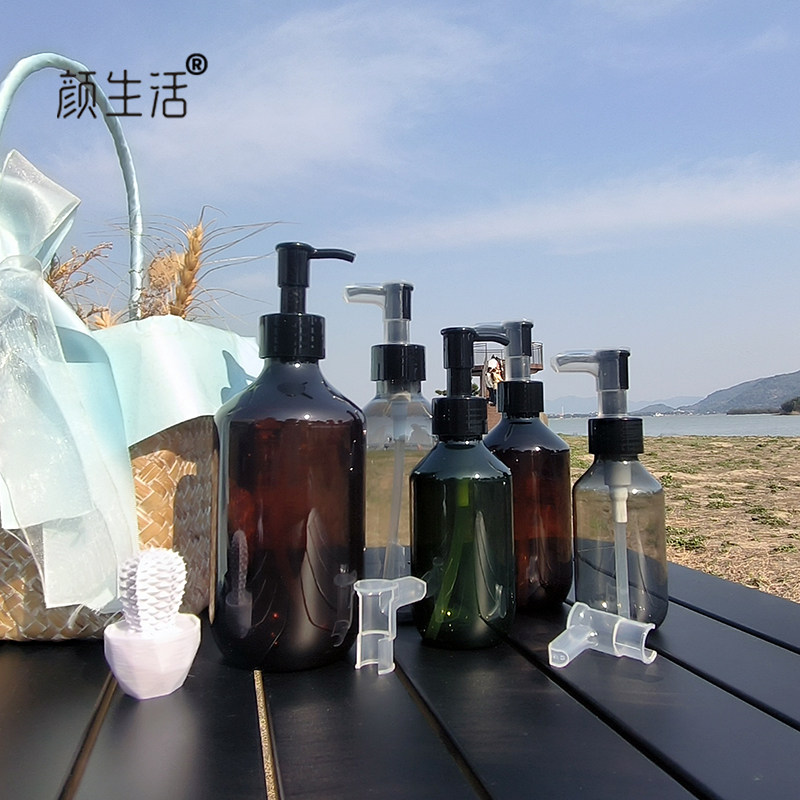 PET塑料压泵瓶100ml-500ml沐浴露乳液洗发水分装瓶卸妆油精油空瓶