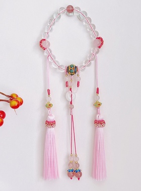 十八子手持压襟旗袍挂