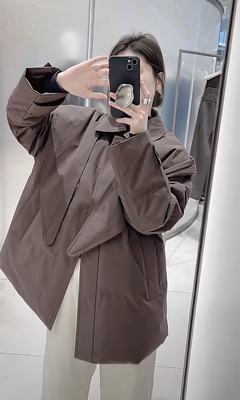 廓形轻量鹅绒90羽绒服外套