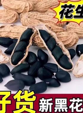 新带壳黑花生农家自产自然晒干