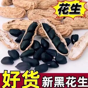 新带壳黑花生农家自产自然晒干