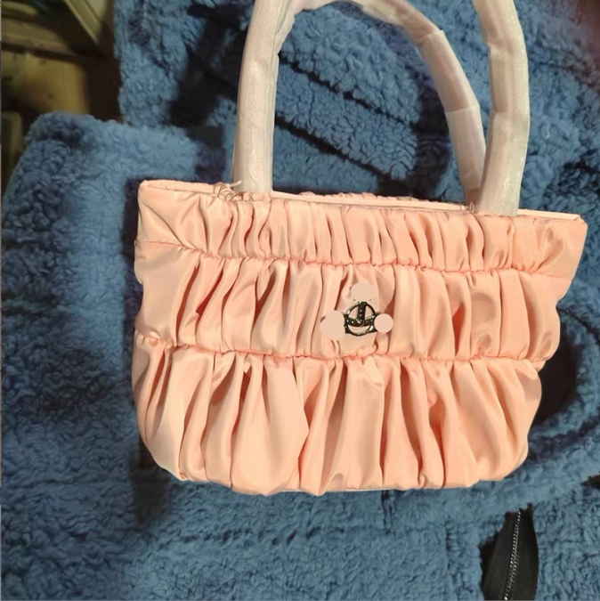 西太后土星褶皱包 sara绸缎单肩包手提腋下包女托特包