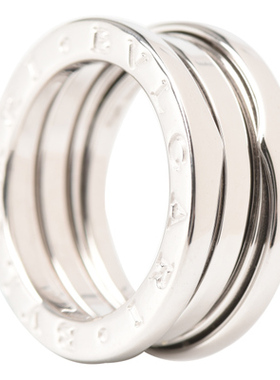 宝格丽女士白金弹簧戒指