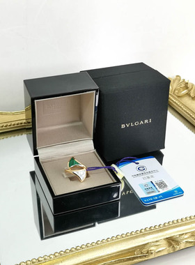 BVLGARI玫瑰金白母贝孔雀石