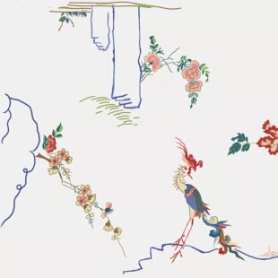 吉元裳织—仿孔府纱料花鸟马面裙-裁缝加工工费