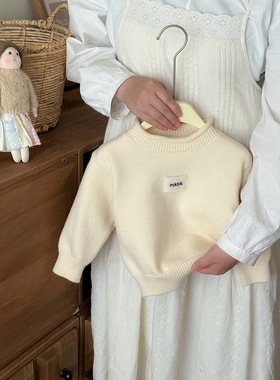 女童毛衣2025冬季新款儿童洋气时尚高领软糯针织打底衫