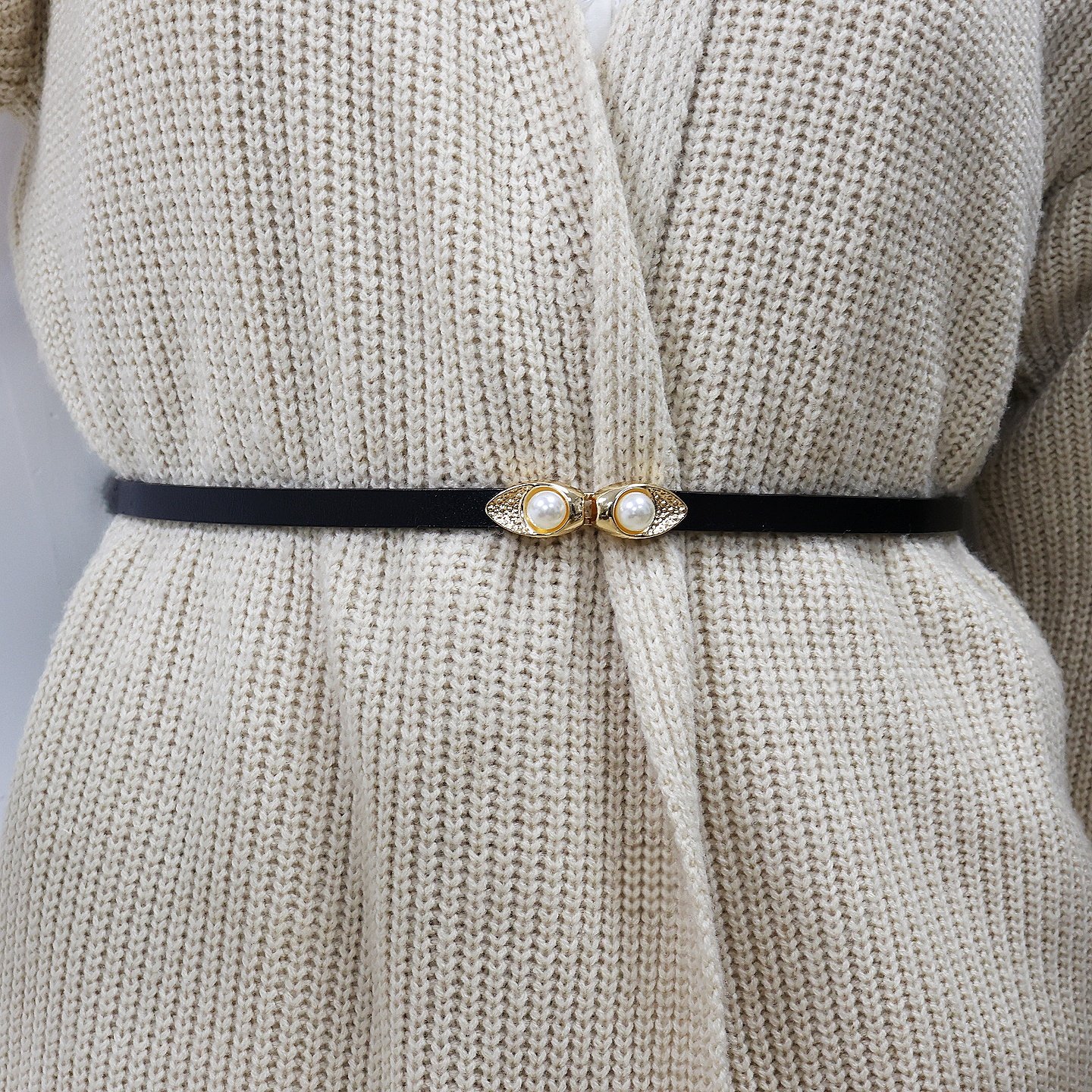 细腰带女士装饰西装大衣纯牛皮腰皮带配裙子收腰真皮腰带百搭简约