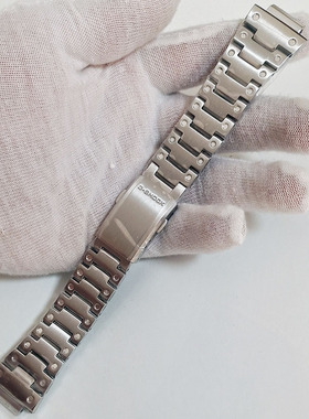 小方块改装GM-2100表带DW5600 GW-5610AP钢带GA-2100实心手表链男