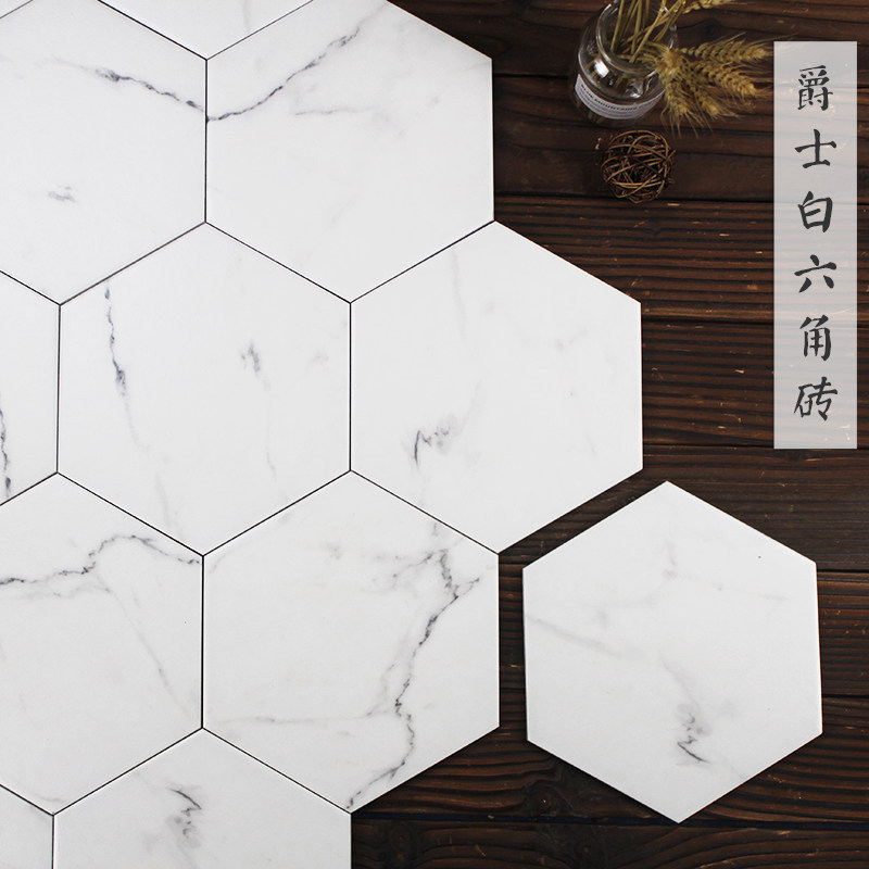 200*230爵士白六角砖北欧仿古砖（包括文化石）