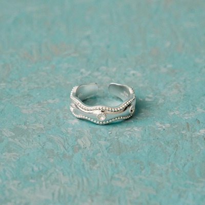 MOIAUSSI 双生纯银戒指 简约高级感叠戴原创设小众计师女百搭时尚