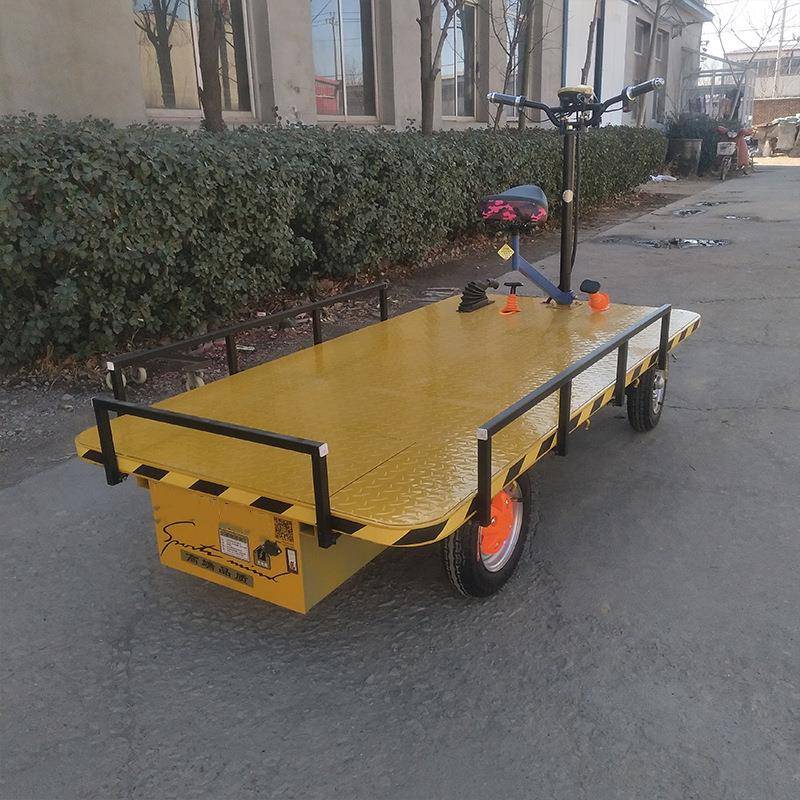 倒骑四轮平板车大承重外卖平板电动拉货车家用厂区用平板四轮车