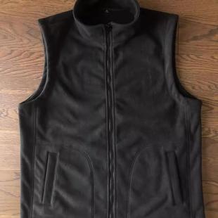 非公发3502厂黑色寒区绒背心防静电秋冬季保暖打底衫男拉链马甲