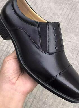 3515厂B款三接头新款皮鞋正装春秋夏男士商务休闲黑色免系带