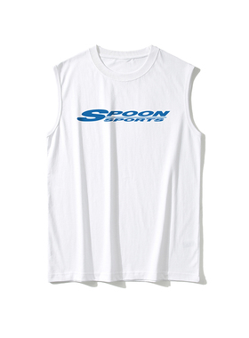 SMSG夏季外穿休闲背心宽松潮牌纯棉运动无袖坎肩打底衫男无袖t恤