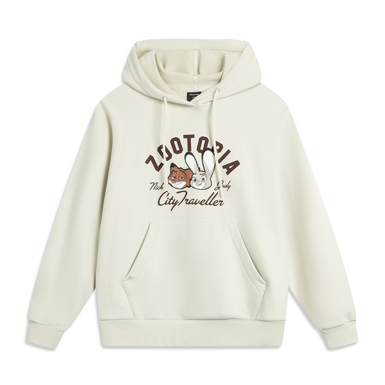 李宁女子宽松套头连帽卫衣