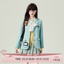 女表参大学院风薄荷曼波日系收腰制服套装 花铃太太原创jk西装 正版