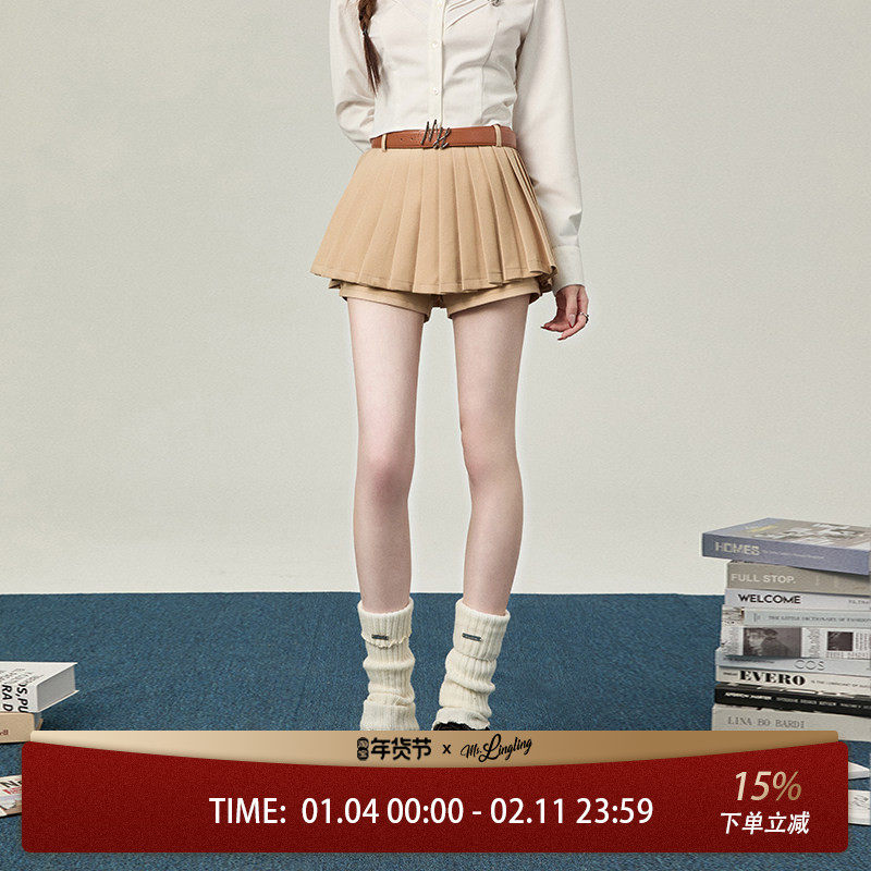 花铃太太2026夏季纯色百褶裙新款短裙高腰半身裙小个子气质辣妹风,女装/女士精品,半身裙,淘宝优惠券,粉丝福利购,淘宝优惠卷