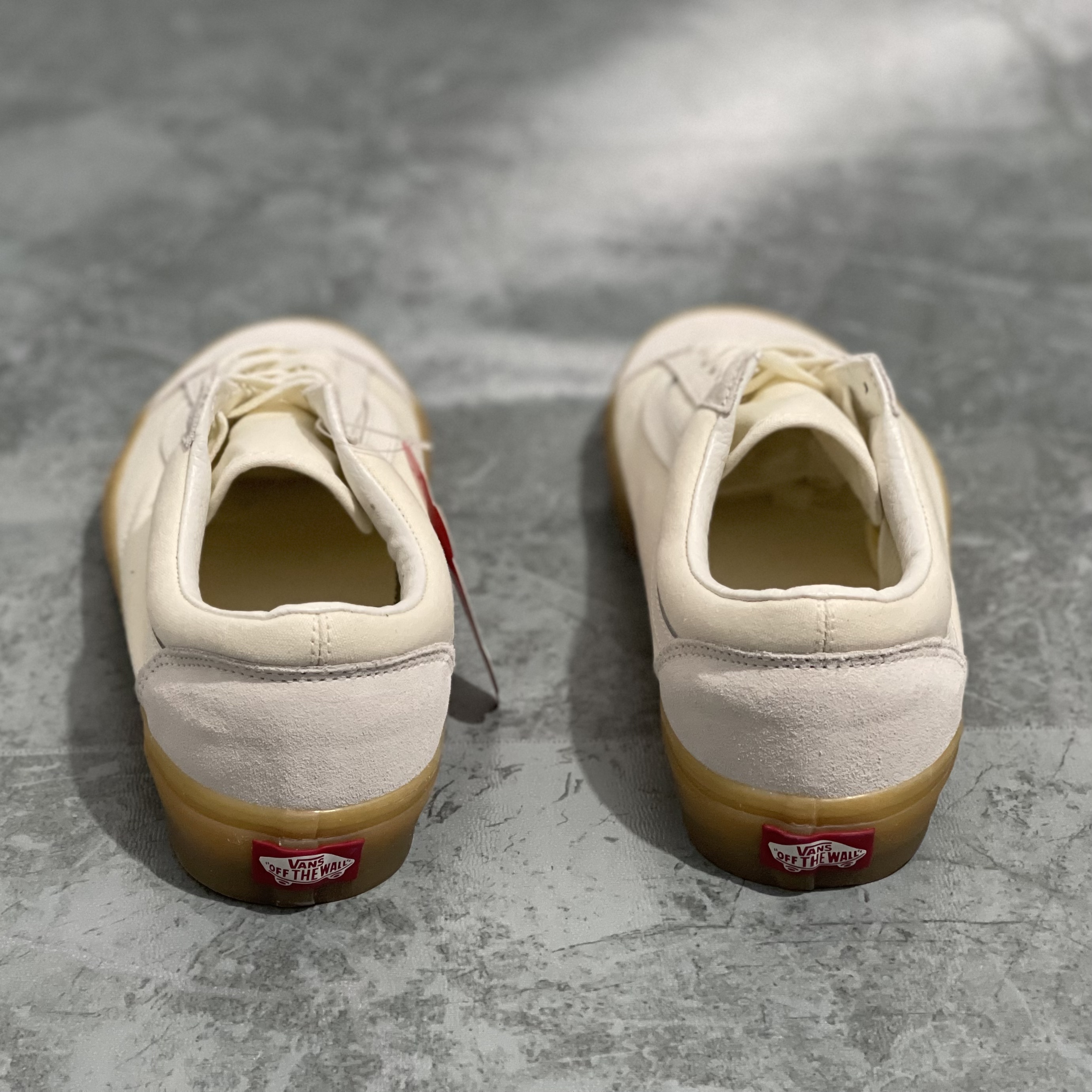 vansstyle36米白色生胶底男女款复古低帮休闲帆布板鞋vn0a54f6a9e