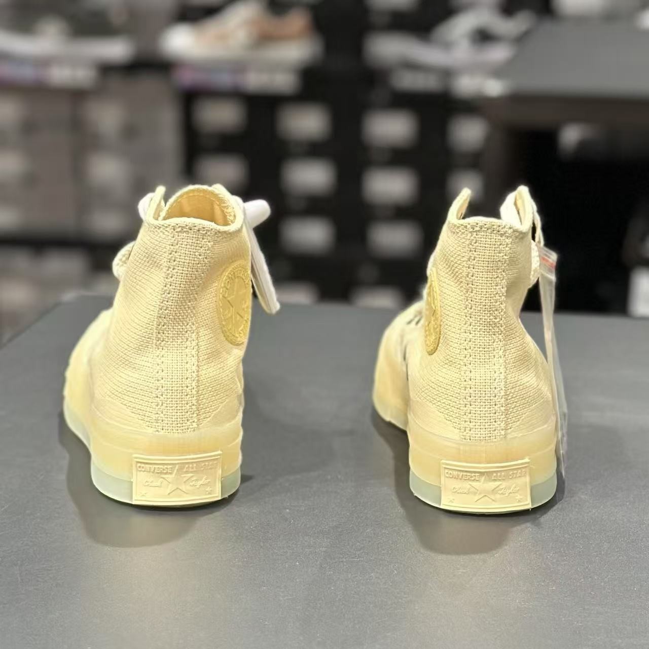 Converse匡威1970S女款海浪纹印花水晶底高帮休闲帆布鞋A10079C