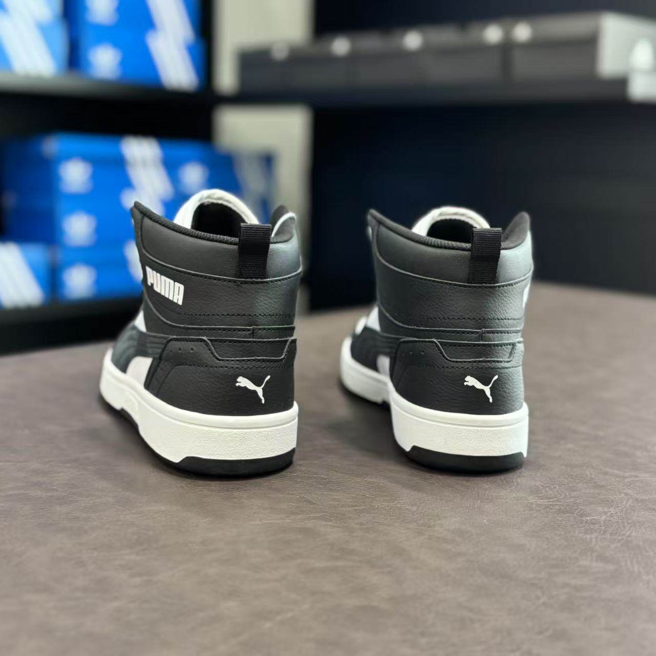 PUMA彪马 篮球风熊猫配色经典复古中帮板鞋男女REBOUND MID374765,运动鞋new,板鞋,淘宝优惠券,粉丝福利购,淘宝优惠卷