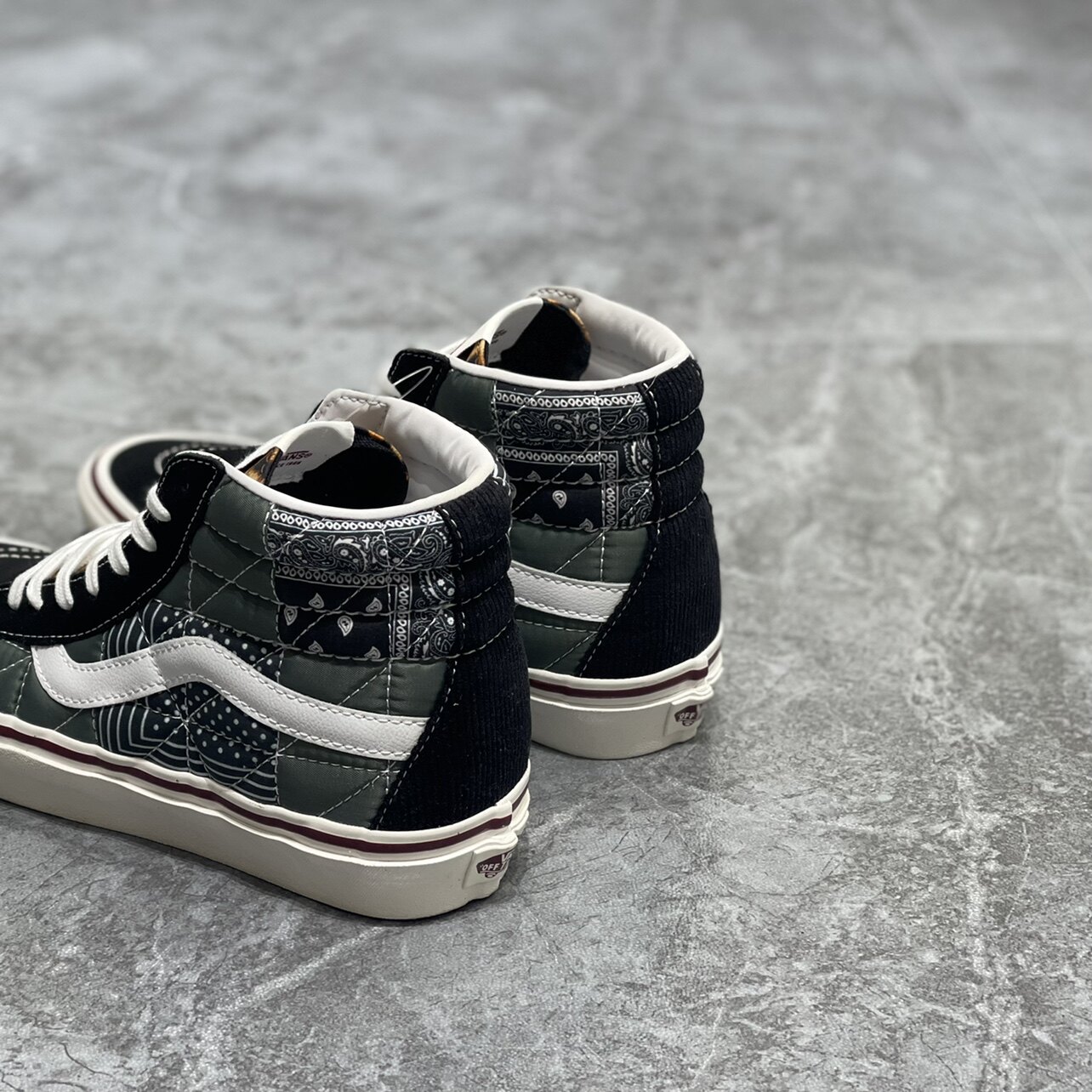 vans范斯style38安纳海姆腰果花休闲运动帆布高帮板鞋vn0a54fb9gu