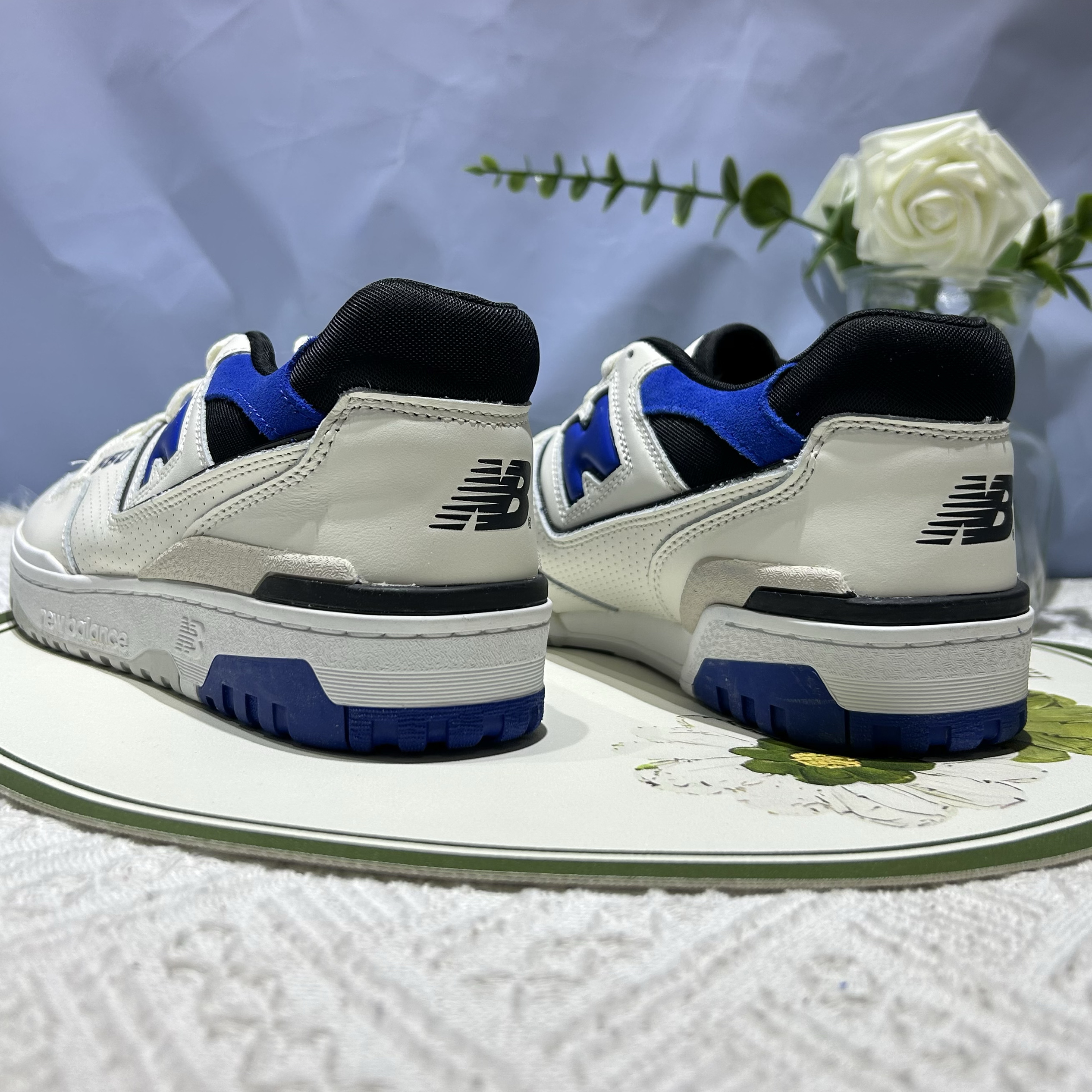 New Balance NB550黑白蓝简约休闲时尚百搭男女同款板鞋BB550VTA