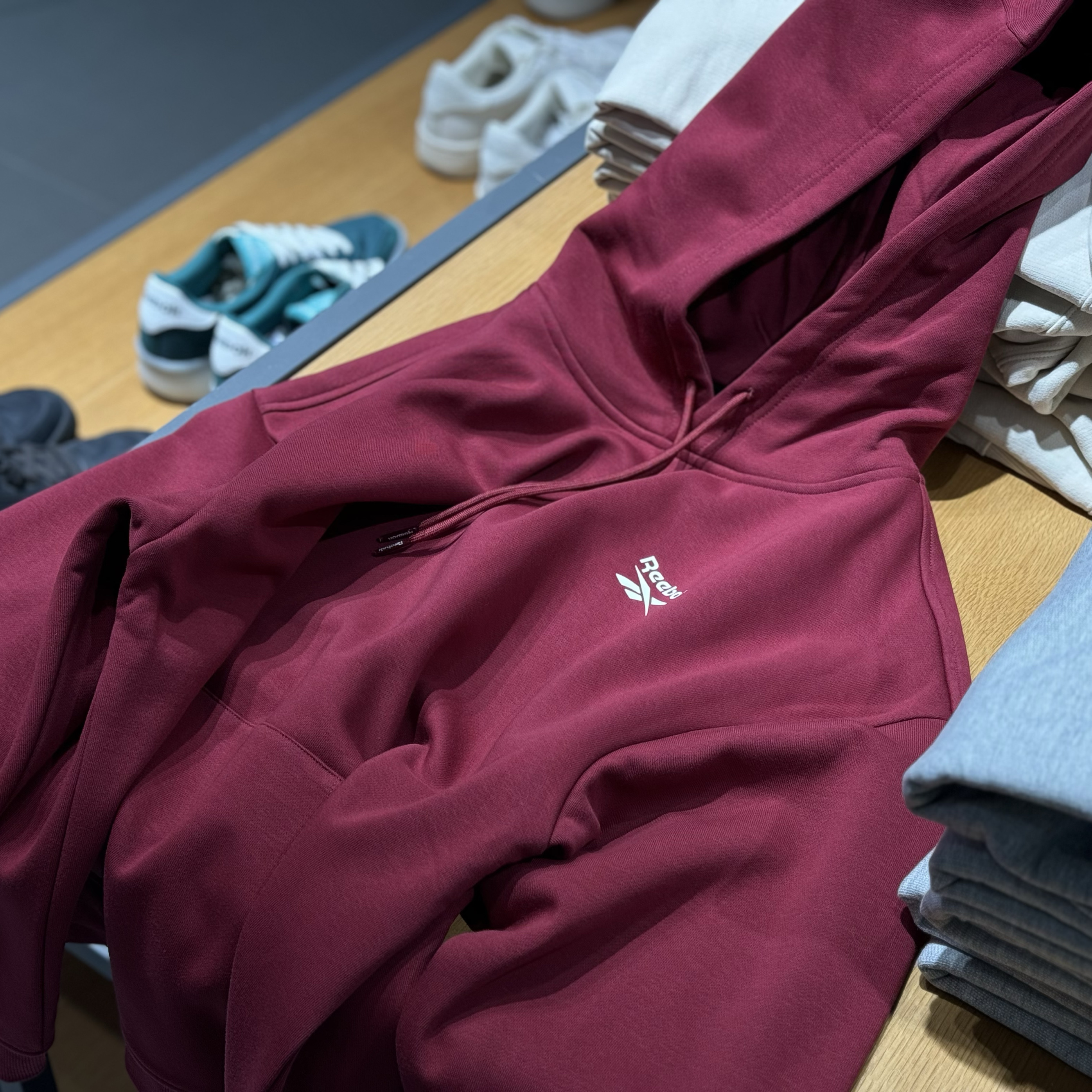 坏蛋的店锐步/Reebok 欧洲限定安哥拉红加绒宽松卫衣24FRM325UGR2