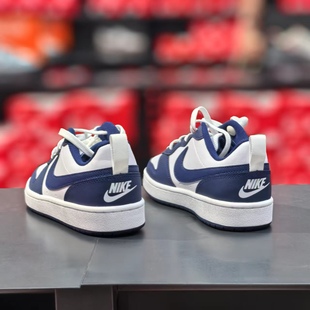 Court BQ5448 Borough 2黑曜石蓝白低帮板鞋 107 Low 耐克Nike