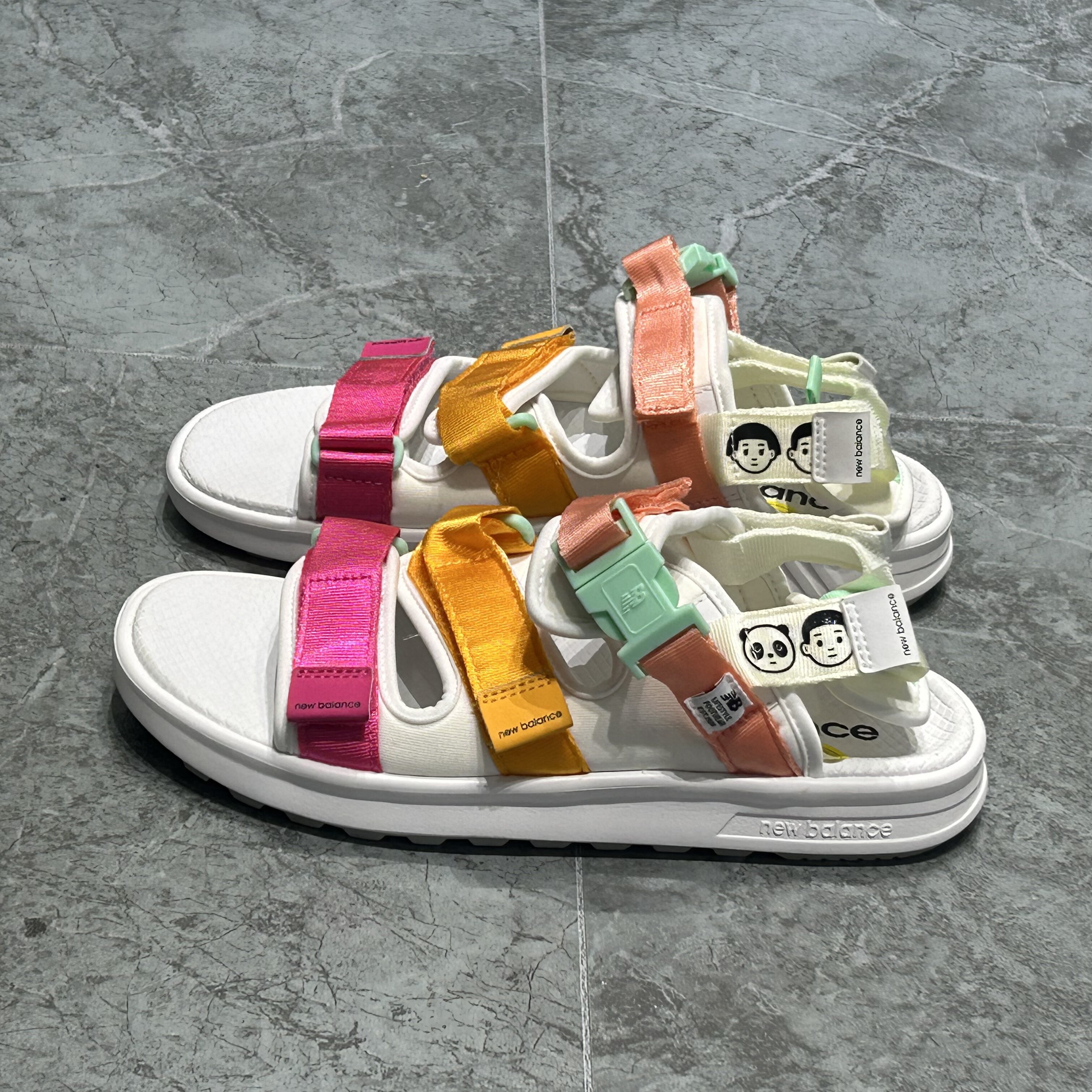 new balance男女同款情侣舒适休闲百搭魔术贴沙滩凉鞋子sdl7501n