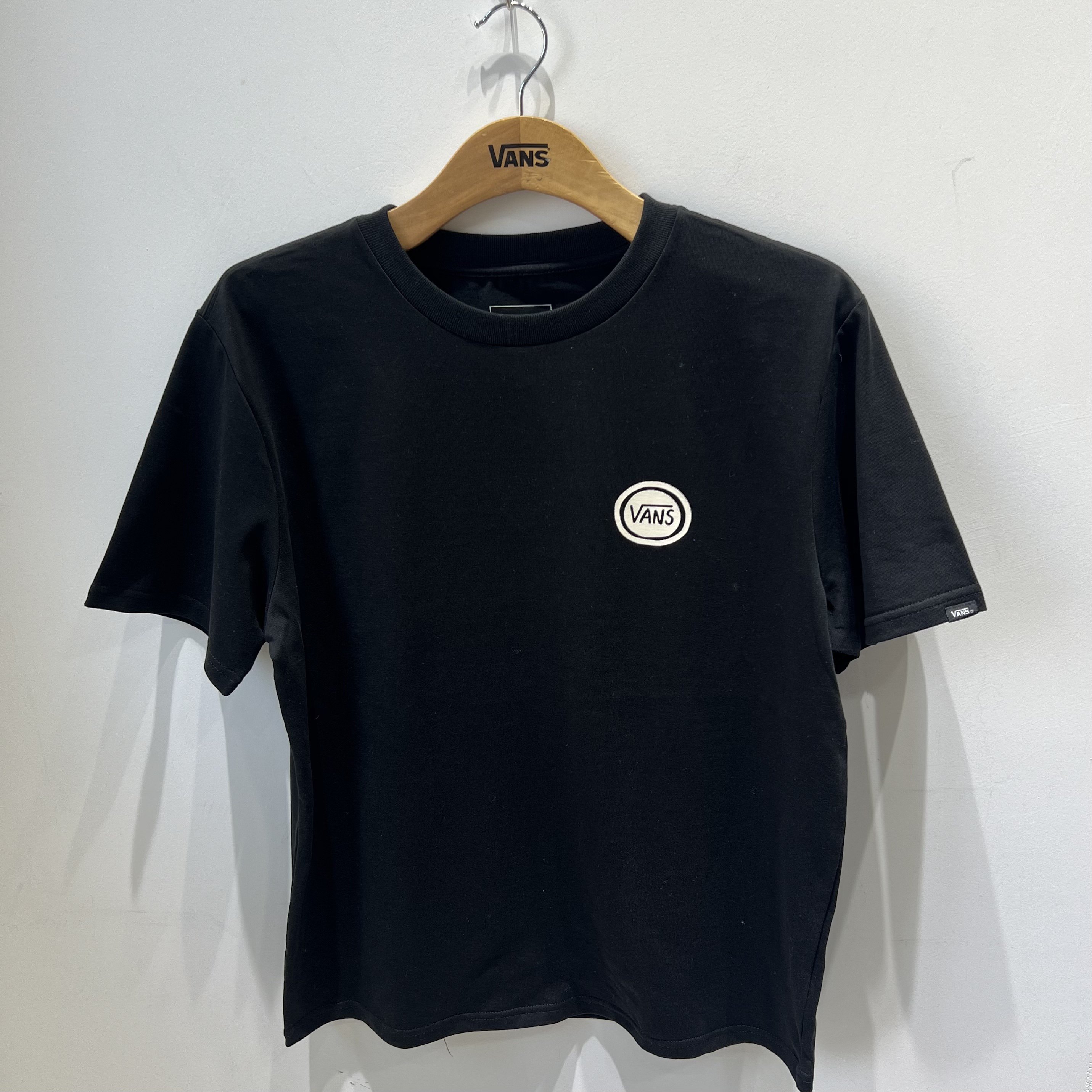 Vans 夏季男女款情侣CD印花宽松美式复古运动短袖T恤VN000GPXBLK