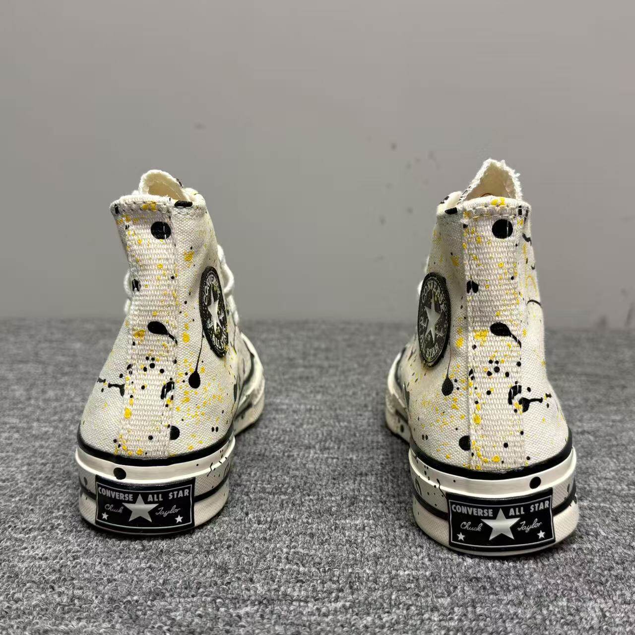 CONVERSE匡威1970S白色泼墨女款高帮情侣潮流帆布板鞋子A01170c