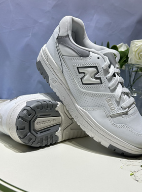 NewBalance NB550简约休闲时尚百搭白灰男女同款低帮板鞋BB550SWA