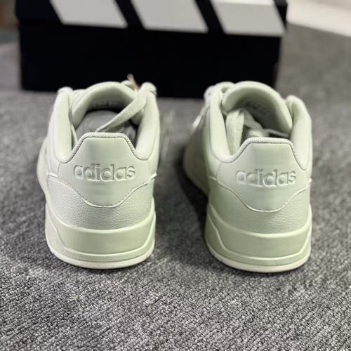 Adidas阿迪达斯neo Entrap低帮拼接女子运动清新绿休闲板鞋ID6055