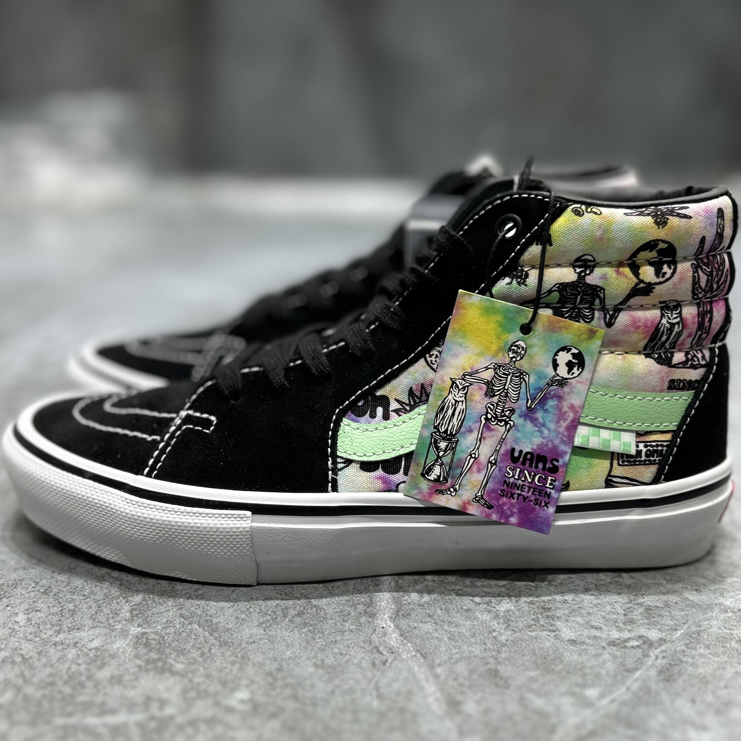 Vans Sk8 Hi男女同款pro卡通印花休闲高帮帆布板鞋子VN0A5FCCAPI