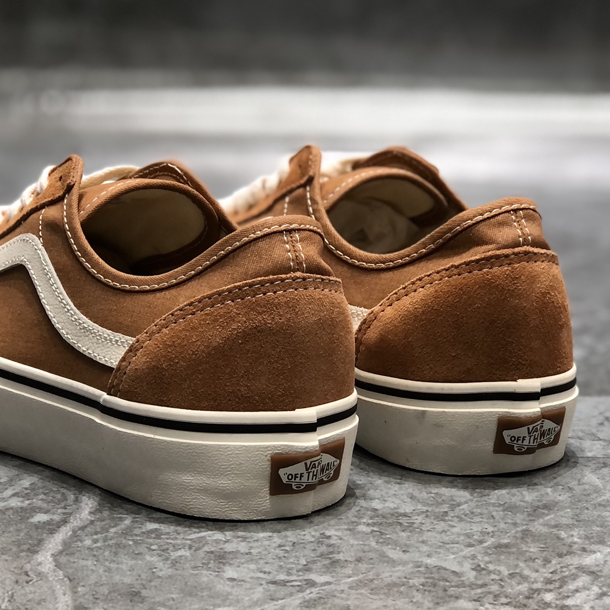 vans style36橙色复古头男女同款低帮休闲帆布板鞋VN0A4BX9BKQ